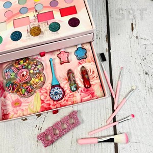 اسباب بازی ست لوازم آرایشی سه طبقه طرح یونیکورن unicorn makeup box_اسباب بازی اکسسوری